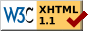 Valid XHTML 1.1 Valid XHTML 1.1